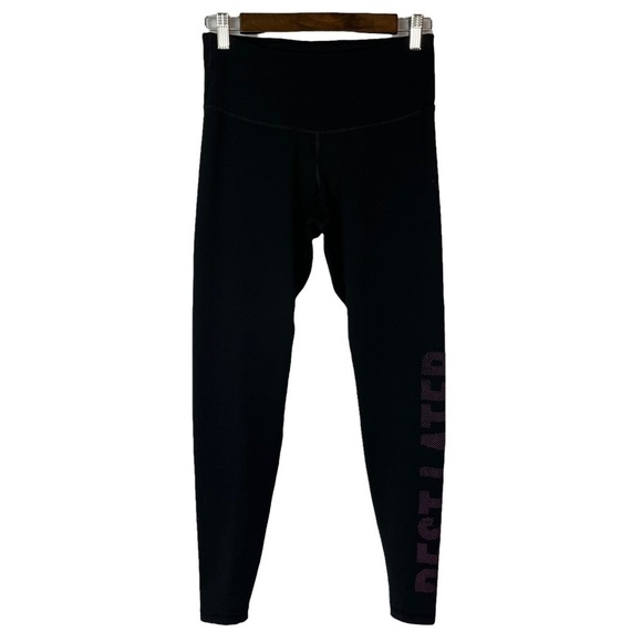 Old Navy Active Petites Black Compression Rest Later Athletic Leggings M - Picture 2 of 5